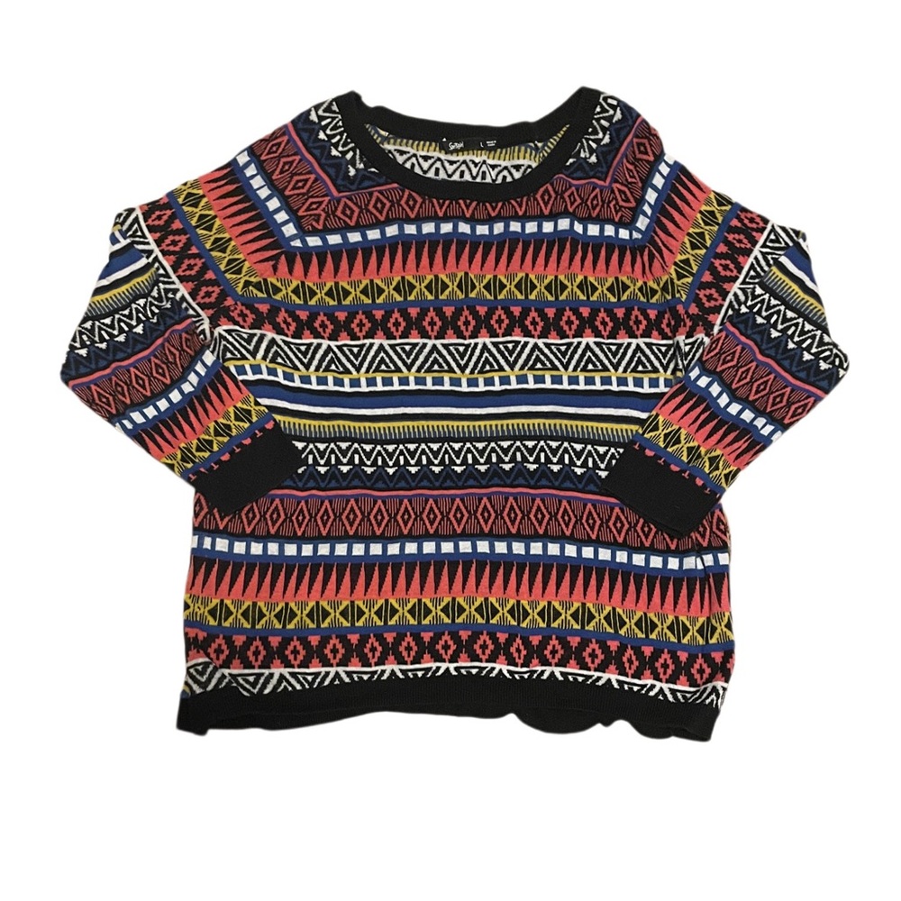 Sportsgirl Colorful Geometric Sweater